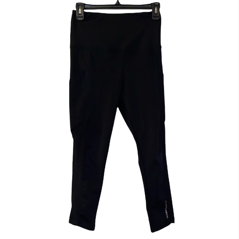 Sho Sho - Juniors Black High Waisted Leggings With Mesh Side Panels (Size: XS)